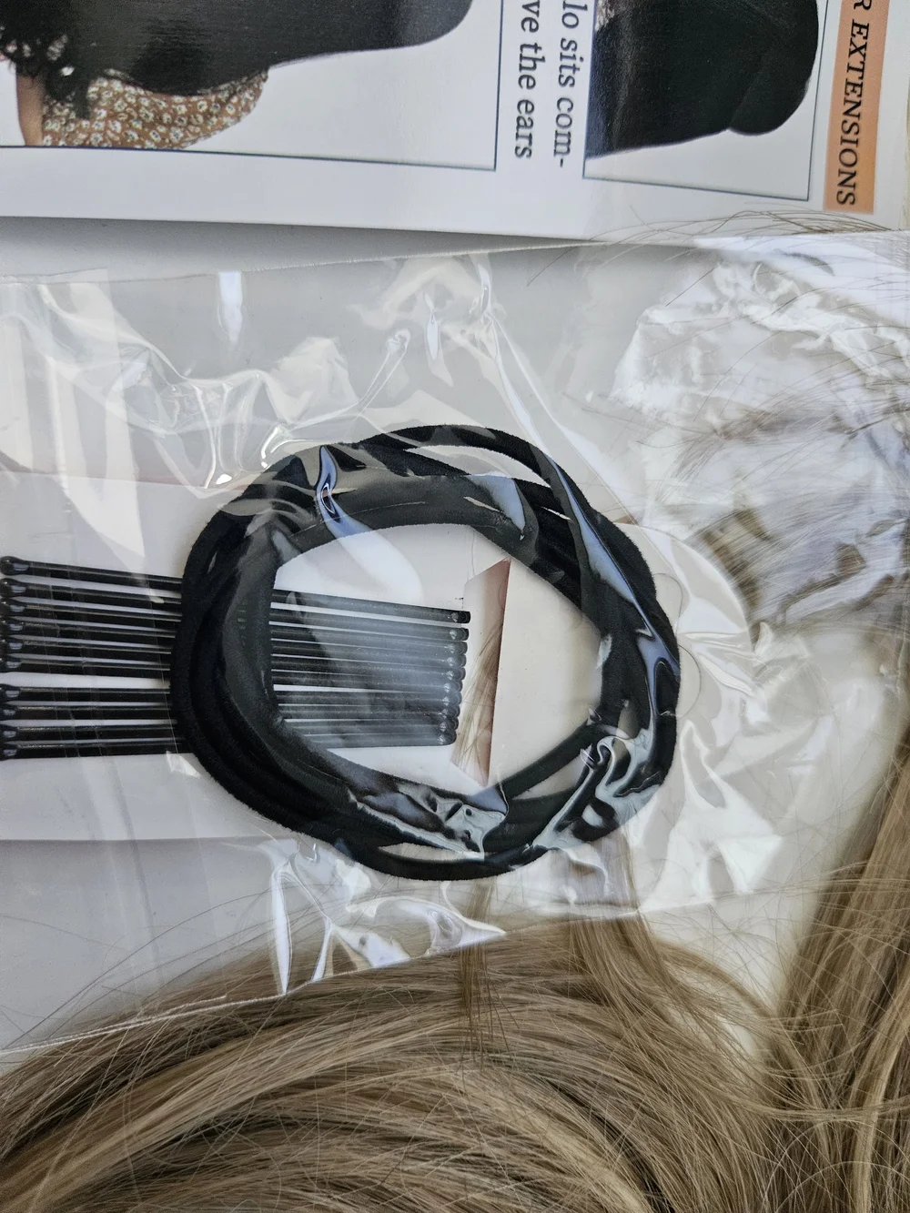 Blended Ash Blonde & Light Brown Clip-In Hair Extension